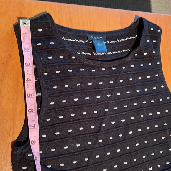 Ann Taylor dress, black with one dots - Picture 7 of 9